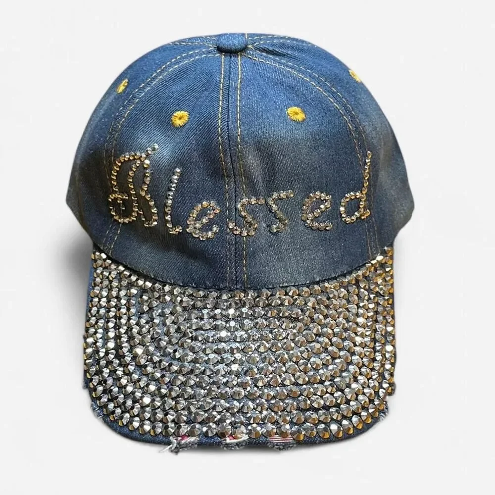 Unbranded Women's Blue and Navy Hat